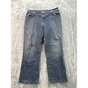 Vintage Levis 550 Jeans Womens Plus Sz 16S Blue Bootcut Mid Rise Western Cowgirl
